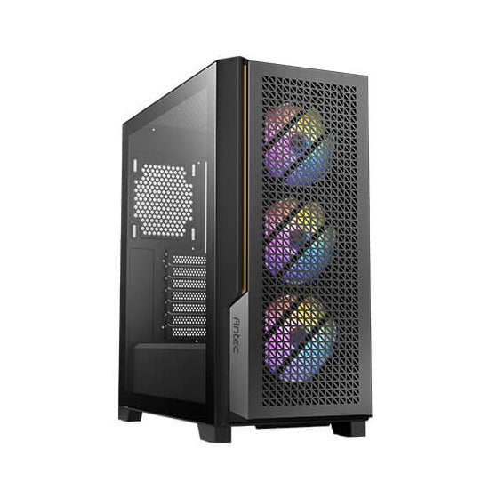 Antec P20C ARGB Black Mid Tower E-ATX Case 4mm T/G Side Panel No PSU