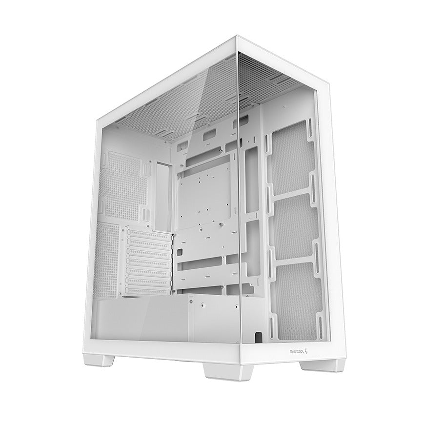DeepCool CG580 White ATX Case Tempered Glass Panels No PSU