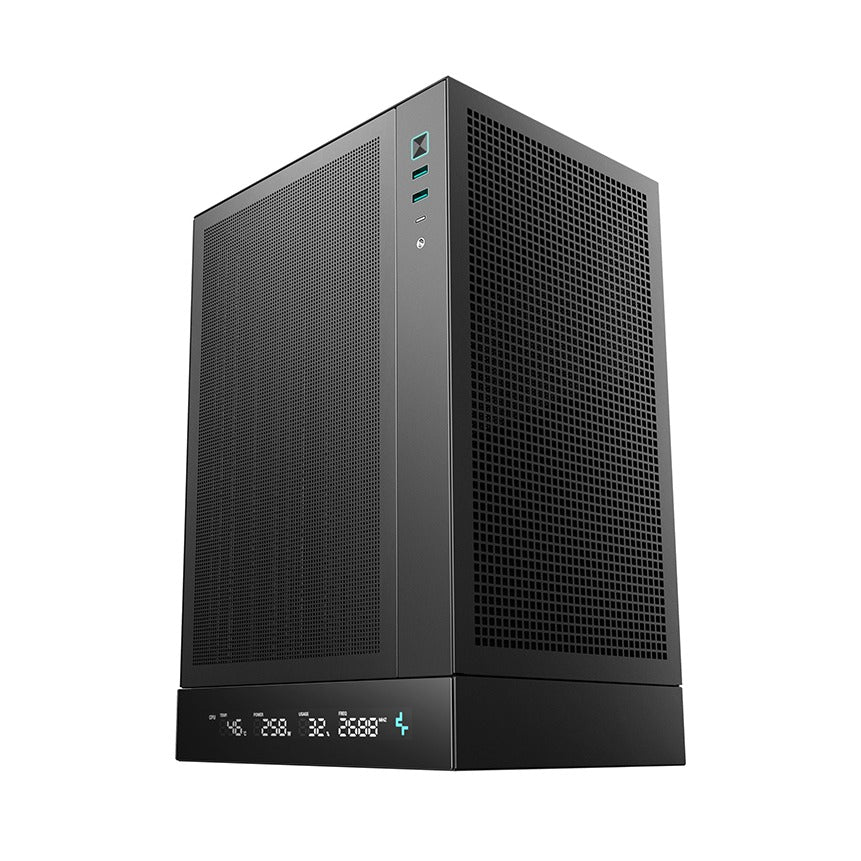 DeepCool CH170 DIGITAL Black Mini ITX Case Mesh Side Panels No PSU