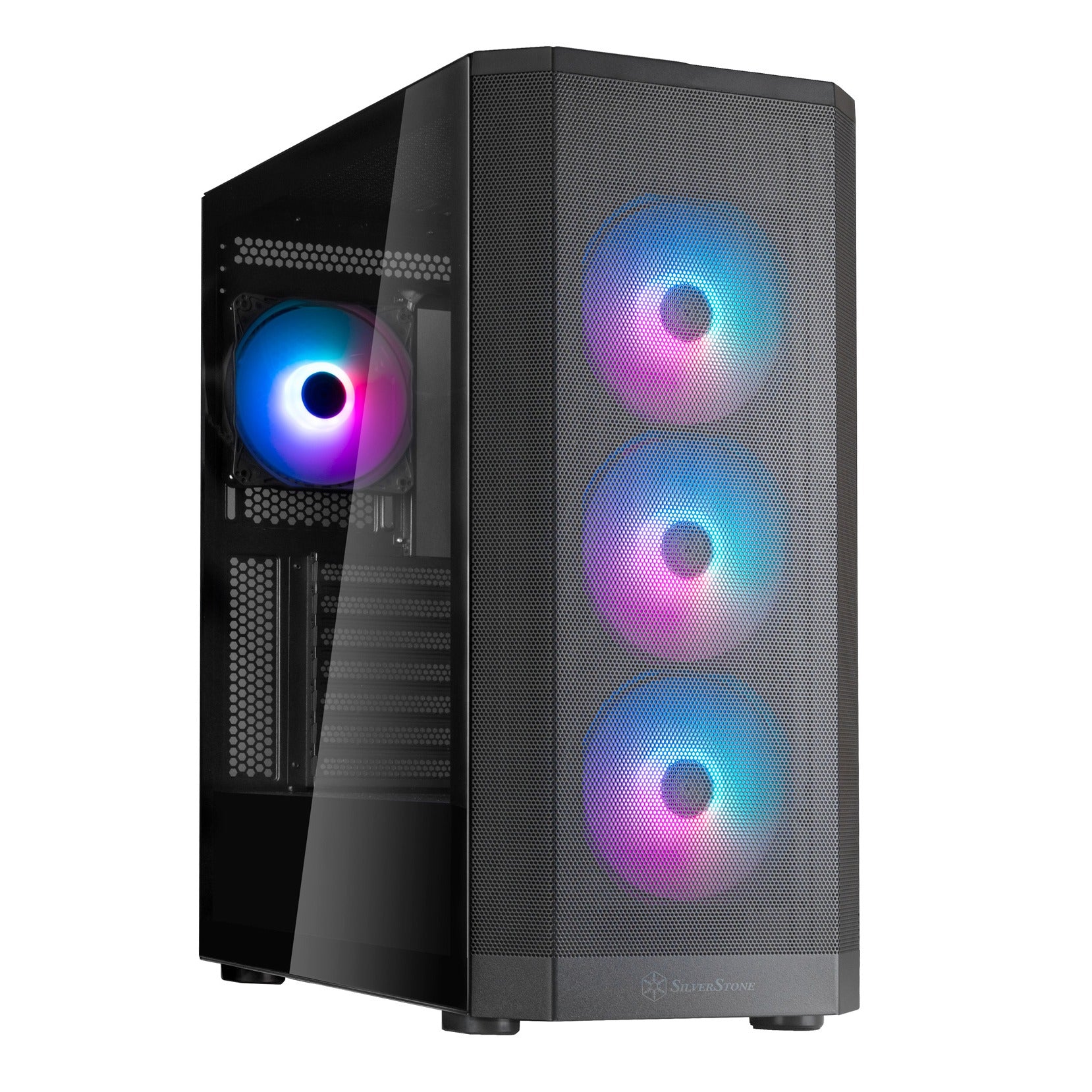SilverStone FARA 514X Black ATX Case T/G Side Panel NO PSU