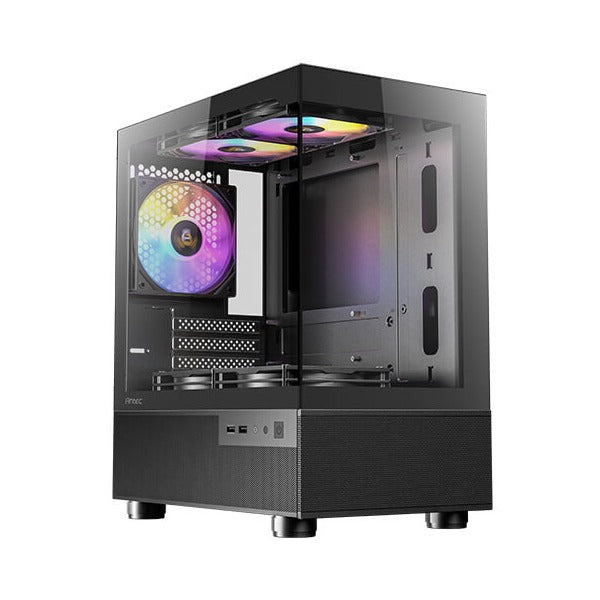 Antec CX200M RGB Elite Black Gaming Micro ATX Case NO PSU
