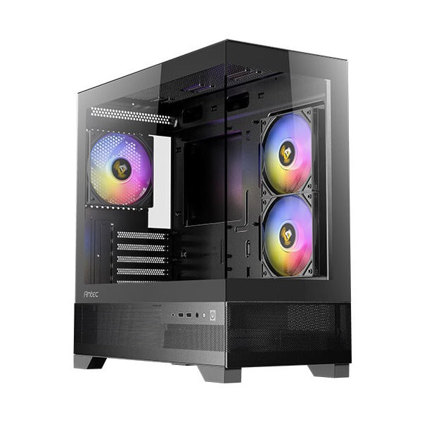 Antec CX500M ARGB Black Gaming Micro ATX Case T/G Side Panels NO PSU