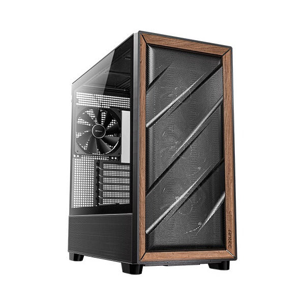 Antec FLUX Black Mid Tower Case E-ATX Case T/G Side Panel NO PSU