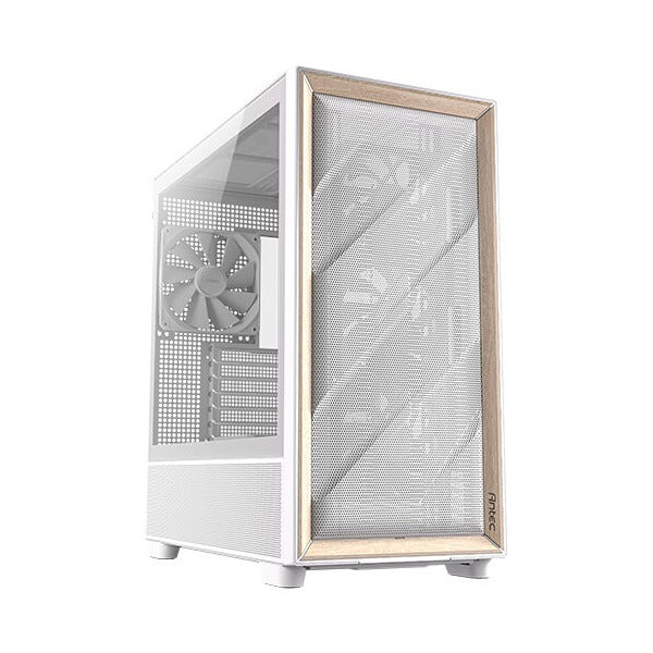 Antec FLUX White Mid Tower Case E-ATX Case T/G Side Panel NO PSU