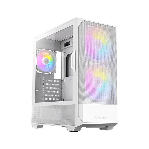 Antec NX416L White Mid Tower ATX Case T/G Side Panel No PSU