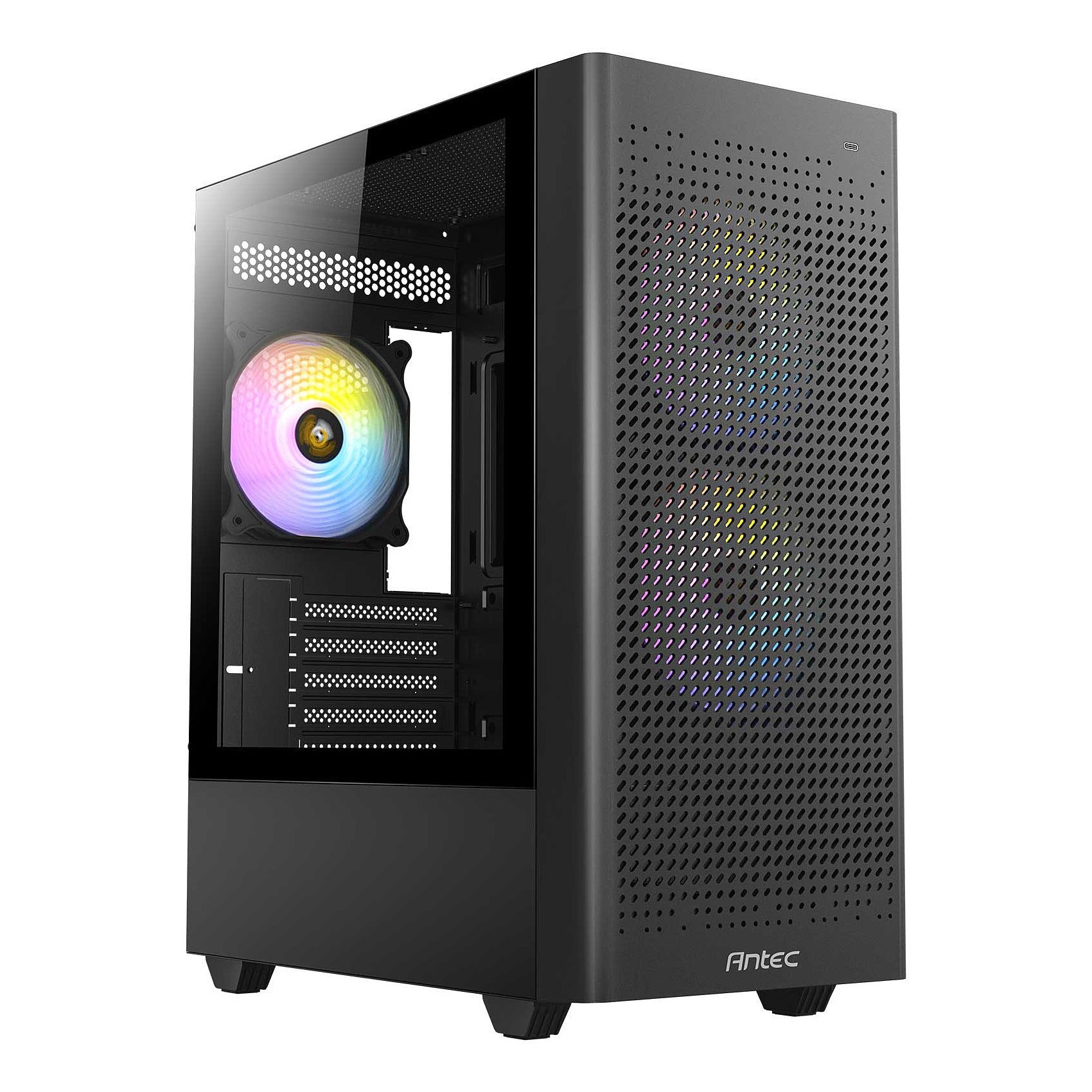 Antec NX500M ARGB Black Micro Mid Tower ATX Case T/G Panel NO PSU