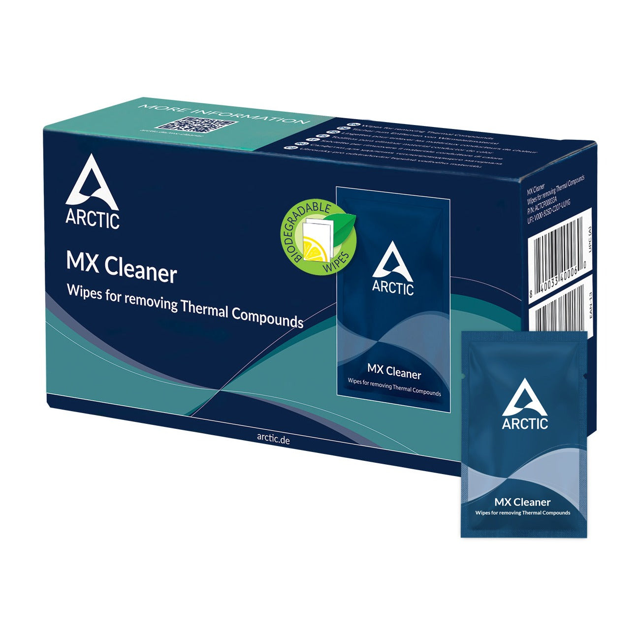 ARCTIC MX Cleaner Wipes for Removing Thermal Compounds
