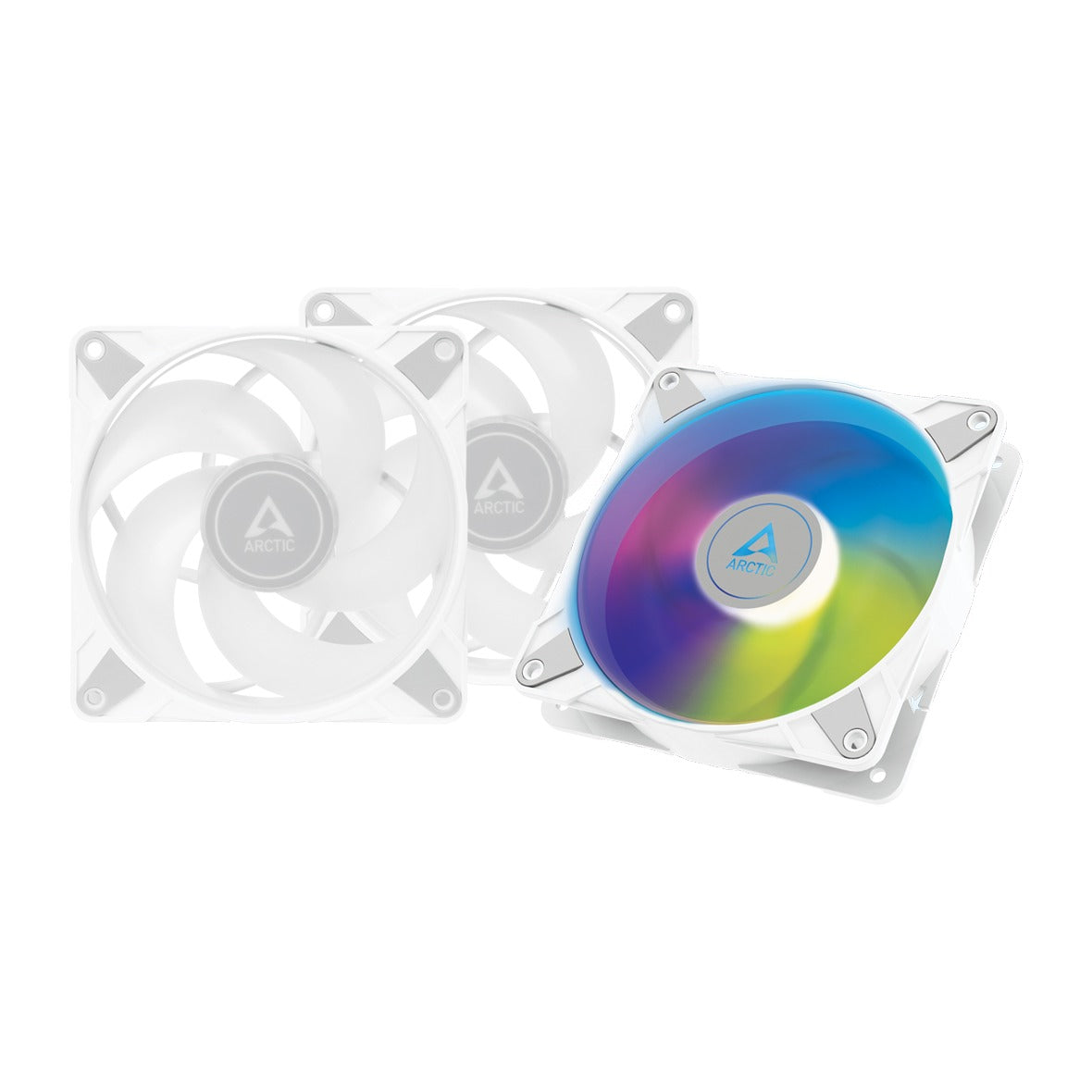 ARCTIC P12 PWM PST A-RGB 3-in-1 Pack White 120mm Fan