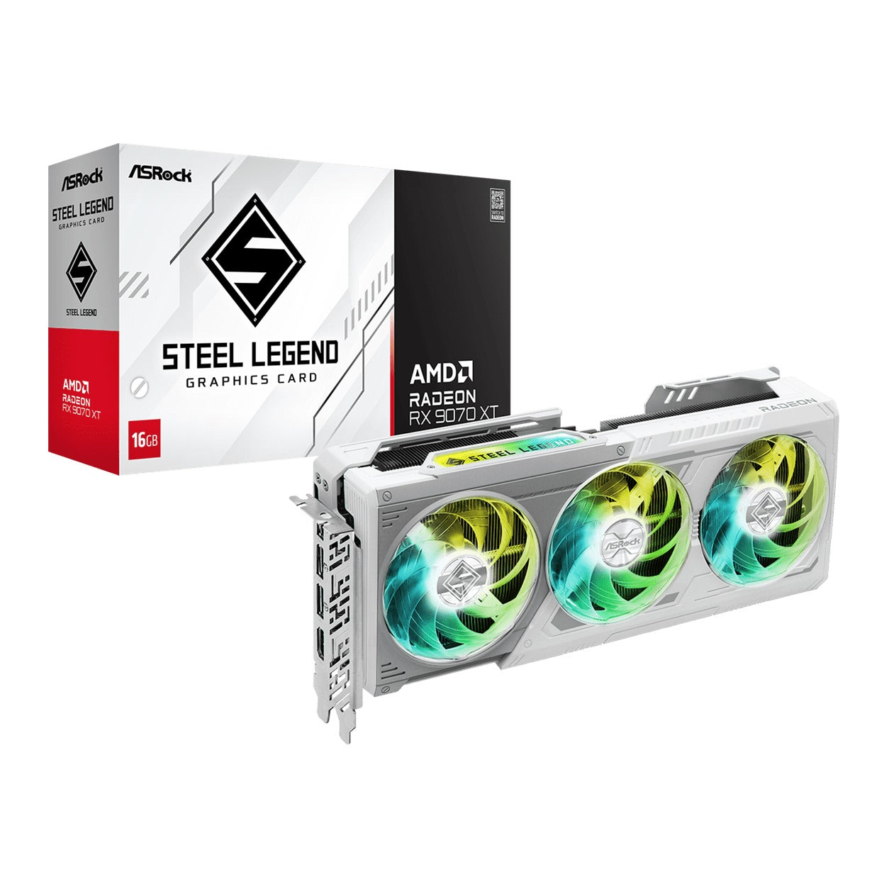ASRock Radeon RX 9070 XT Steel Legend 16GB