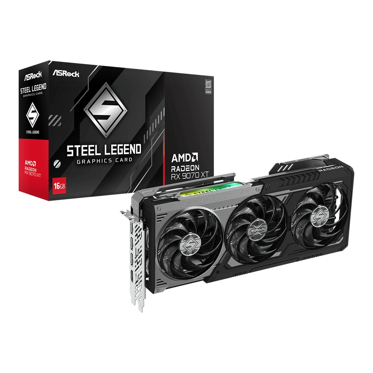 ASRock Radeon RX 9070 XT Steel Legend Dark 16GB