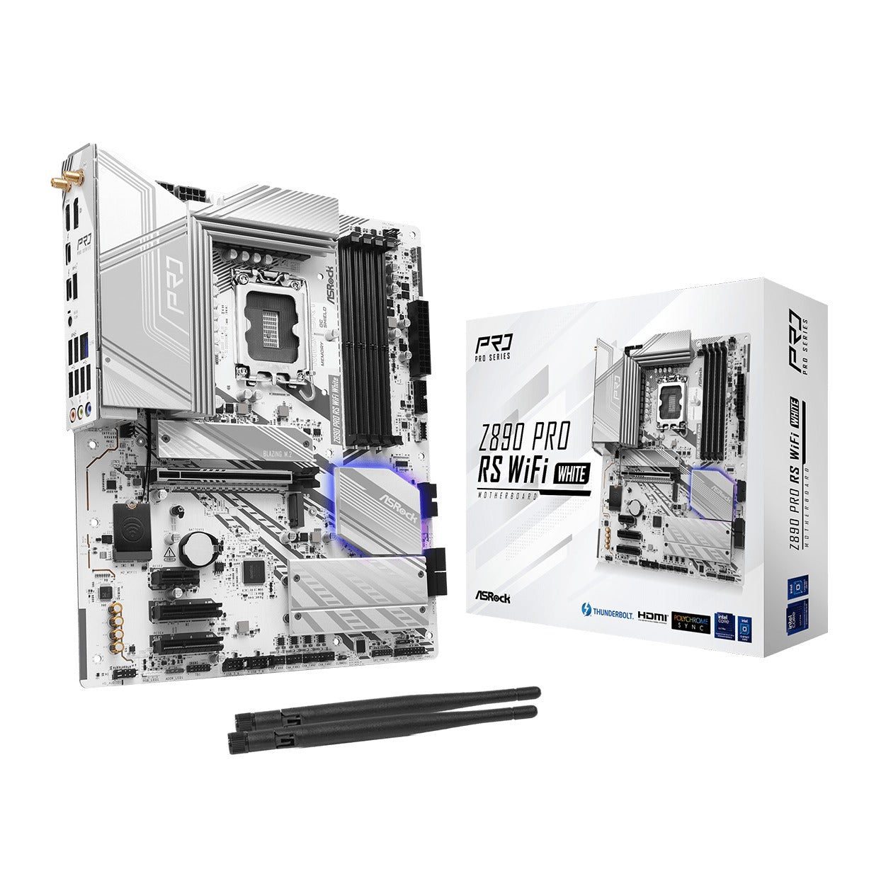 ASRock Z890 Pro RS WiFi White Motherboard
