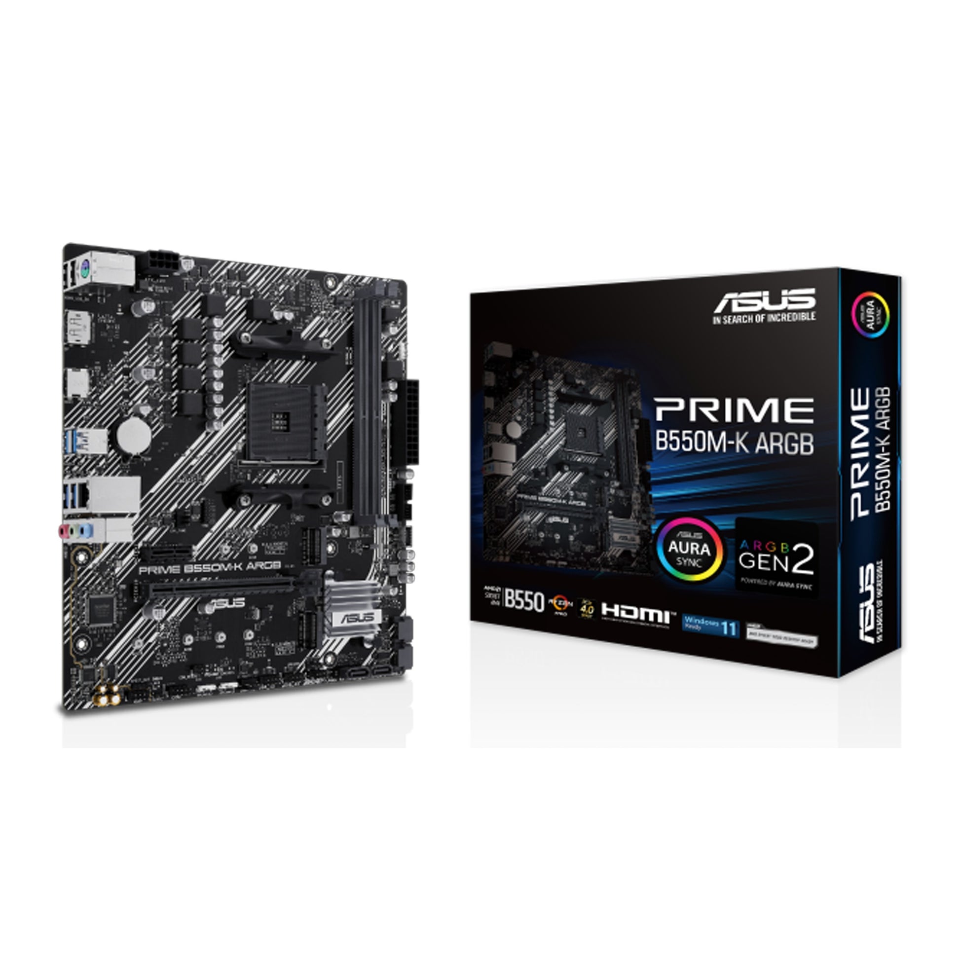 ASUS PRIME B550M-K ARGB Motherboard