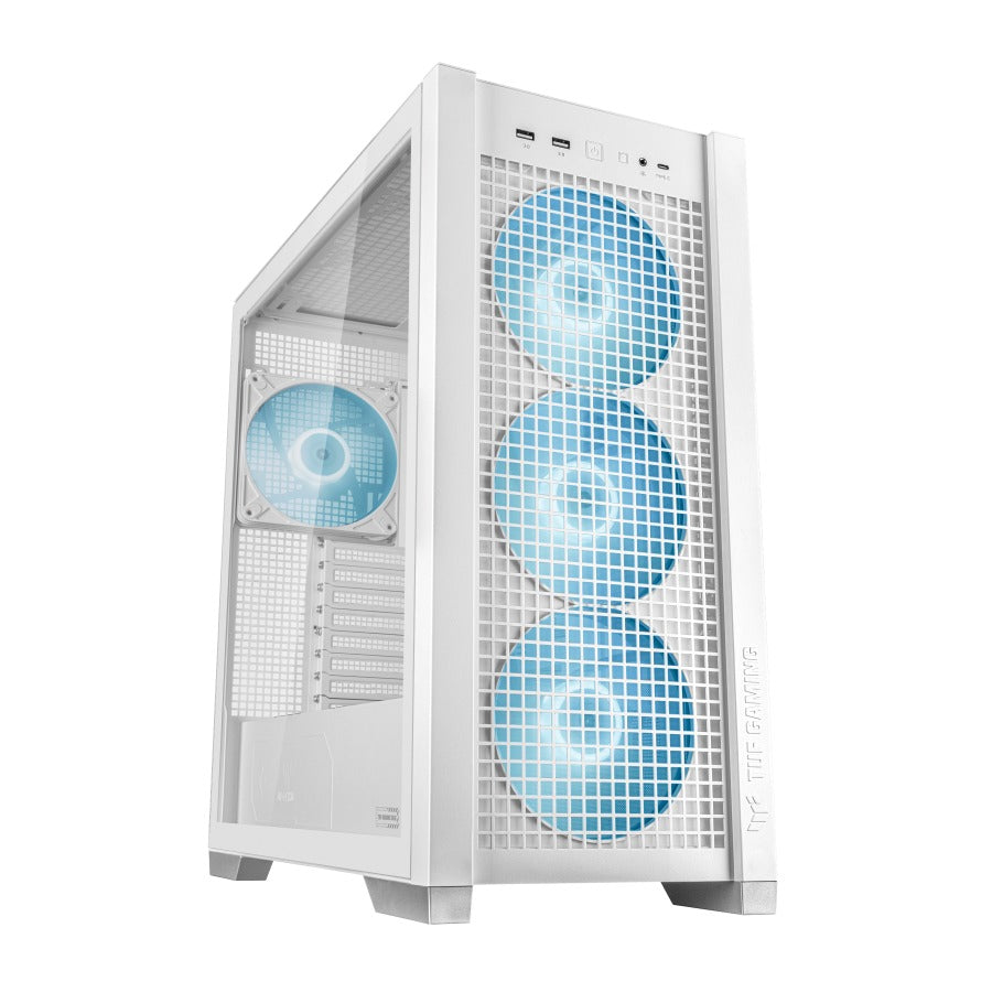 ASUS TUF Gaming GT302 ARGB White Mid Tower E-ATX Case T/G NO PSU