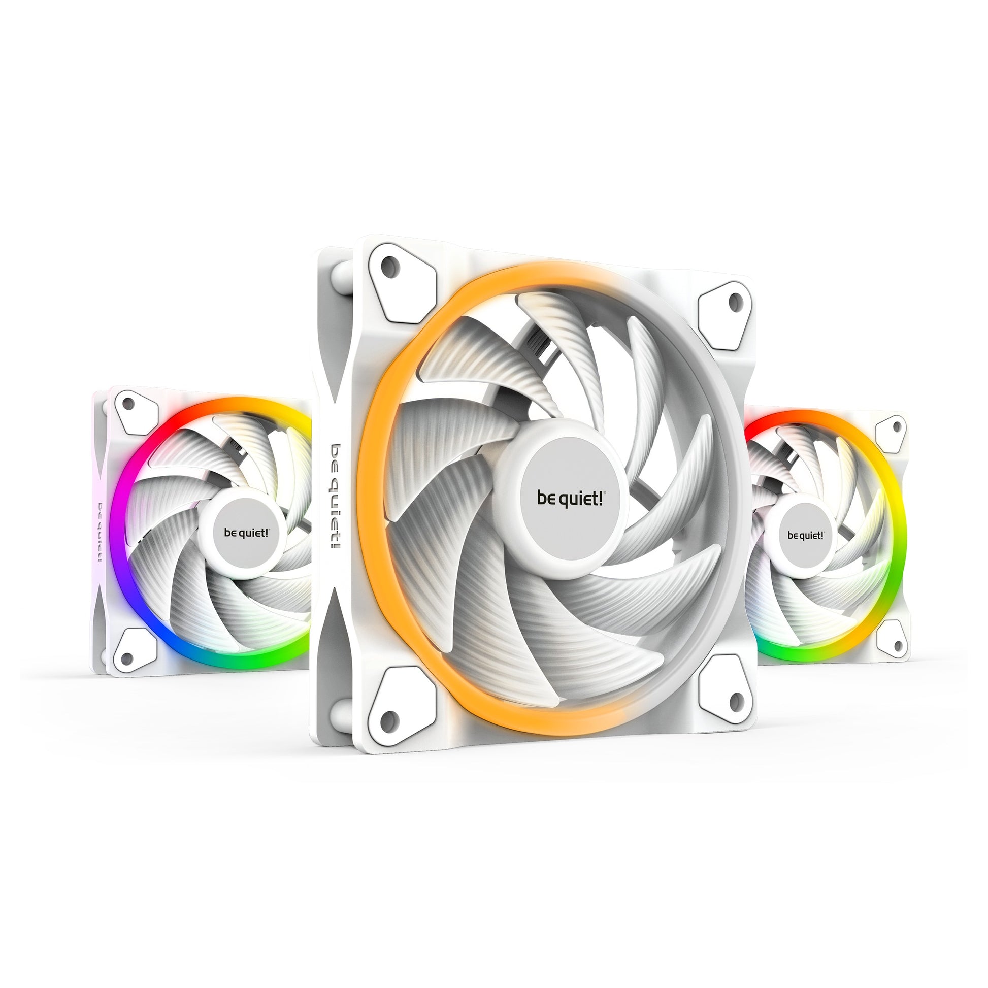 be quiet! Light Wings 140mm PWM High-Speed Fan White 3-Pack
