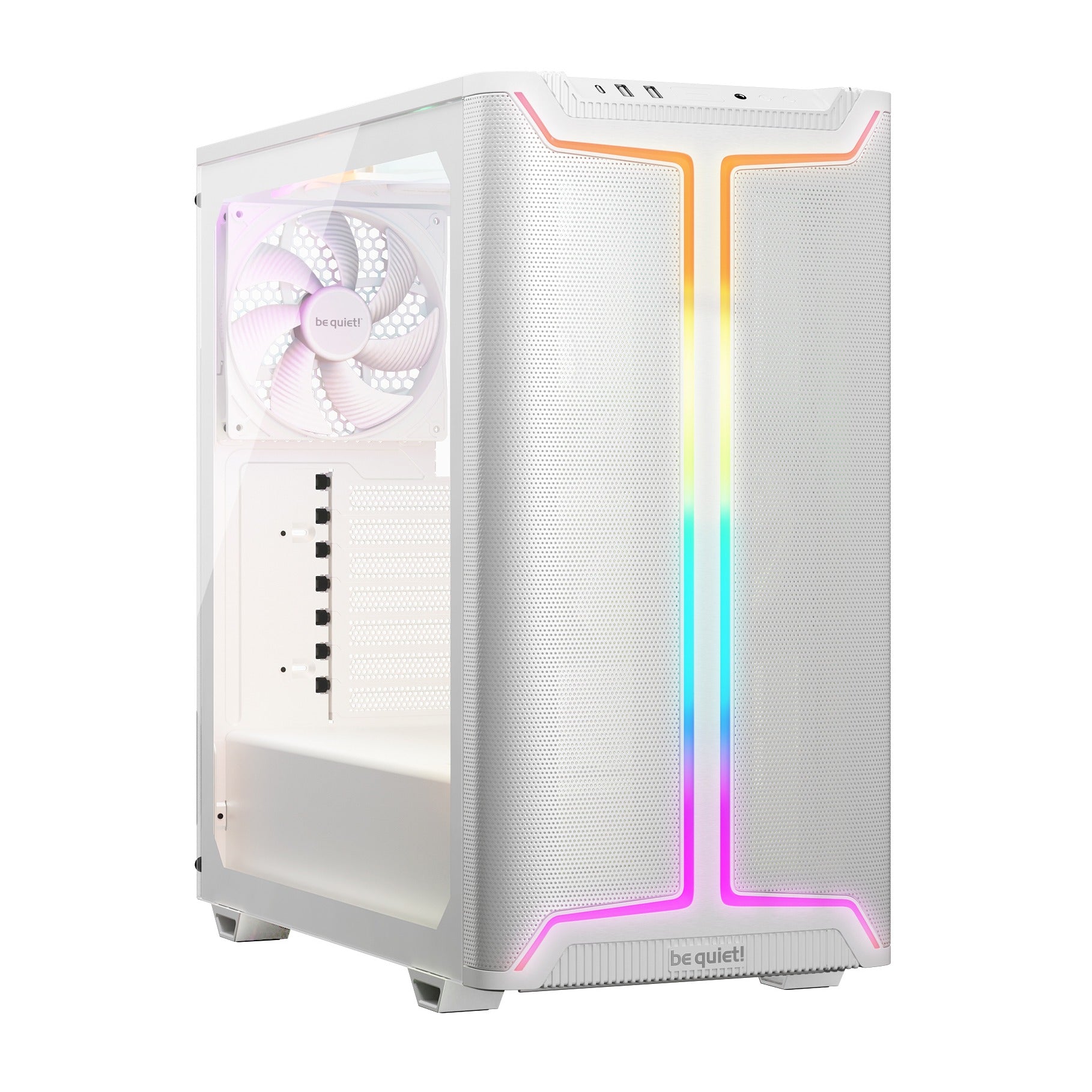 be quiet! Pure Base 501 DX White ATX Case T/G Side Panel NO PSU