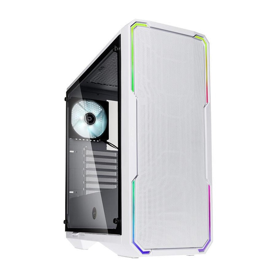 BitFenix Enso Mesh White ATX Case Tempered Glass Window NO PSU