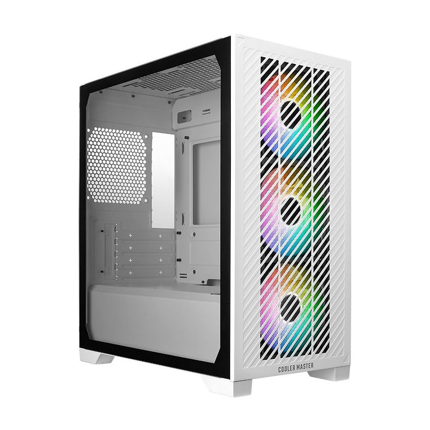 Cooler Master Elite 301 White Micro ATX Case T/G Side Panel NO PSU