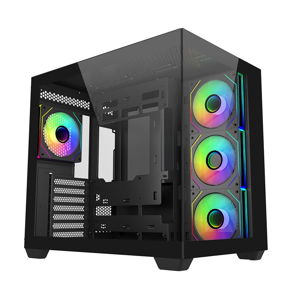 Cooler Master Elite 681 ATX Case Tempered Glass Side Panels NO PSU