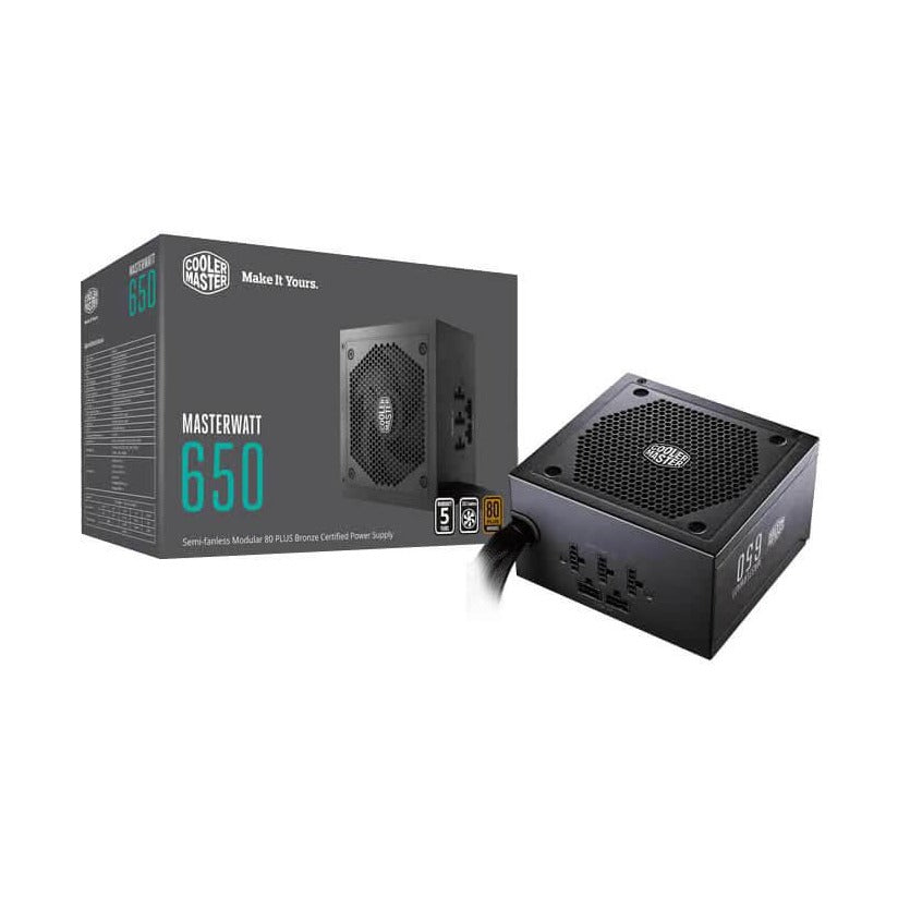 Cooler Master MasterWatt Bronze 650W Semi-Modular Power Supply