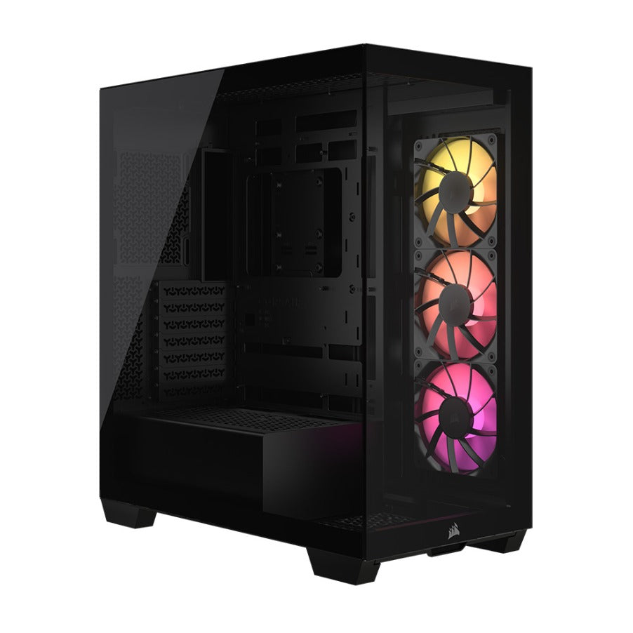Corsair 3500X ARGB Black Mid-Tower E-ATX Case T/G Panels No PSU