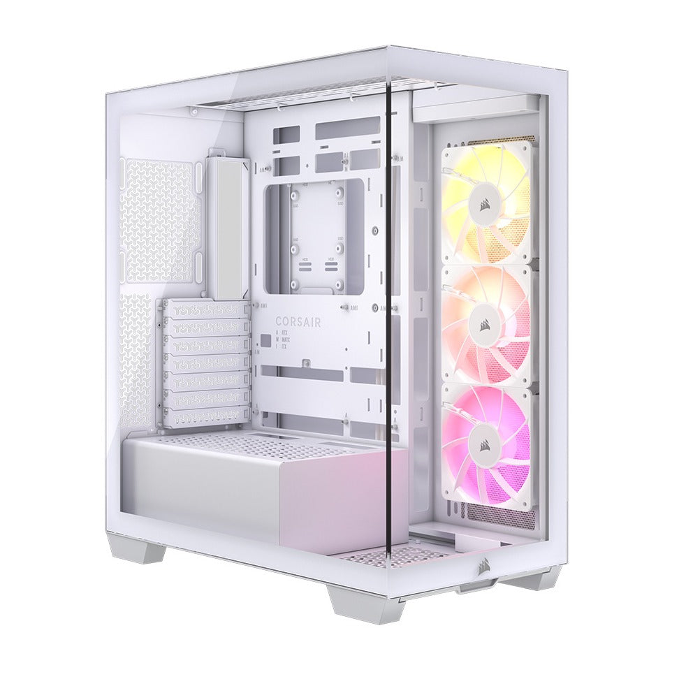 Corsair 3500X ARGB White Mid-Tower E-ATX Case T/G Panels No PSU