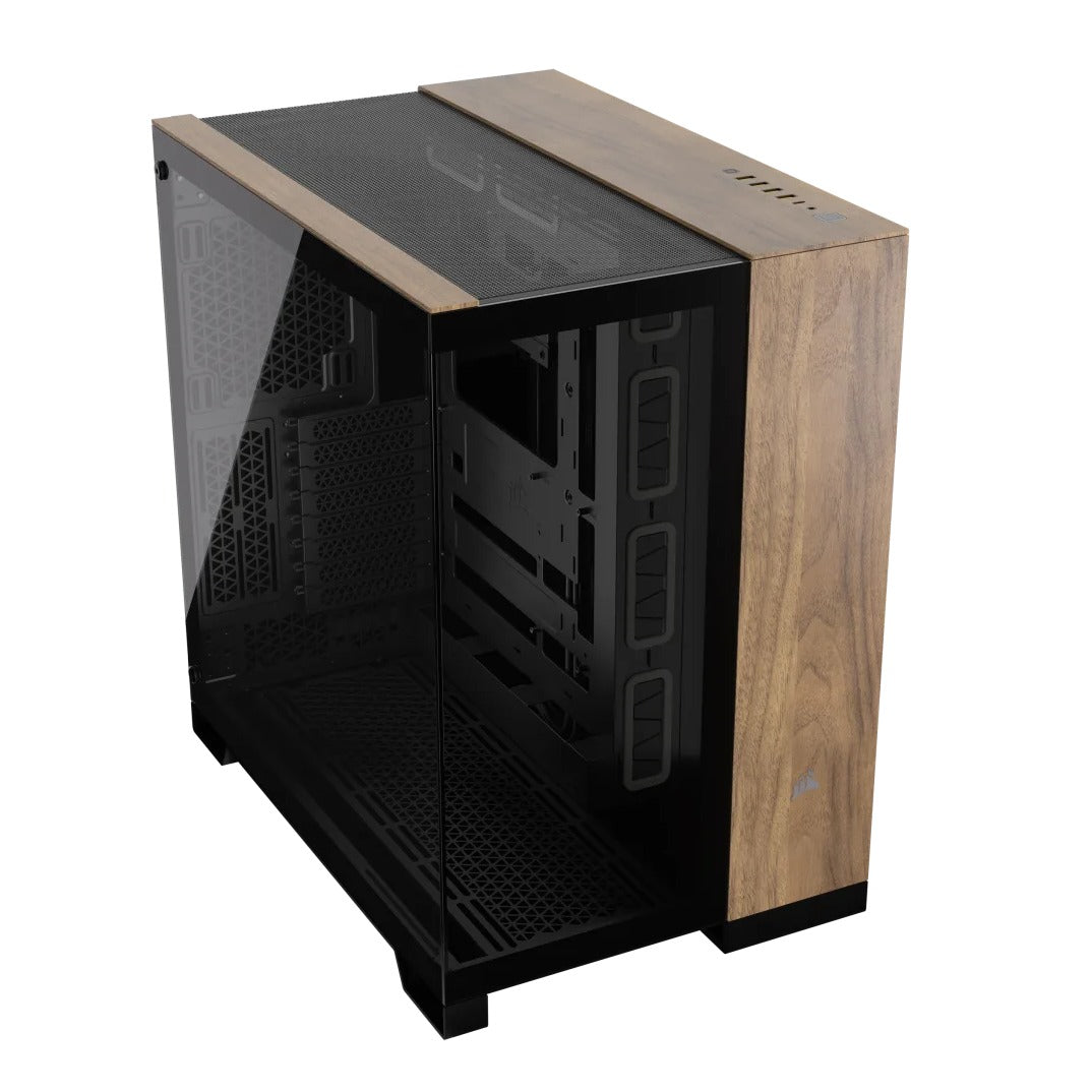 Corsair 6500X Black/Walnut Mid-Tower Dual Chamber E-ATX Case NO PSU