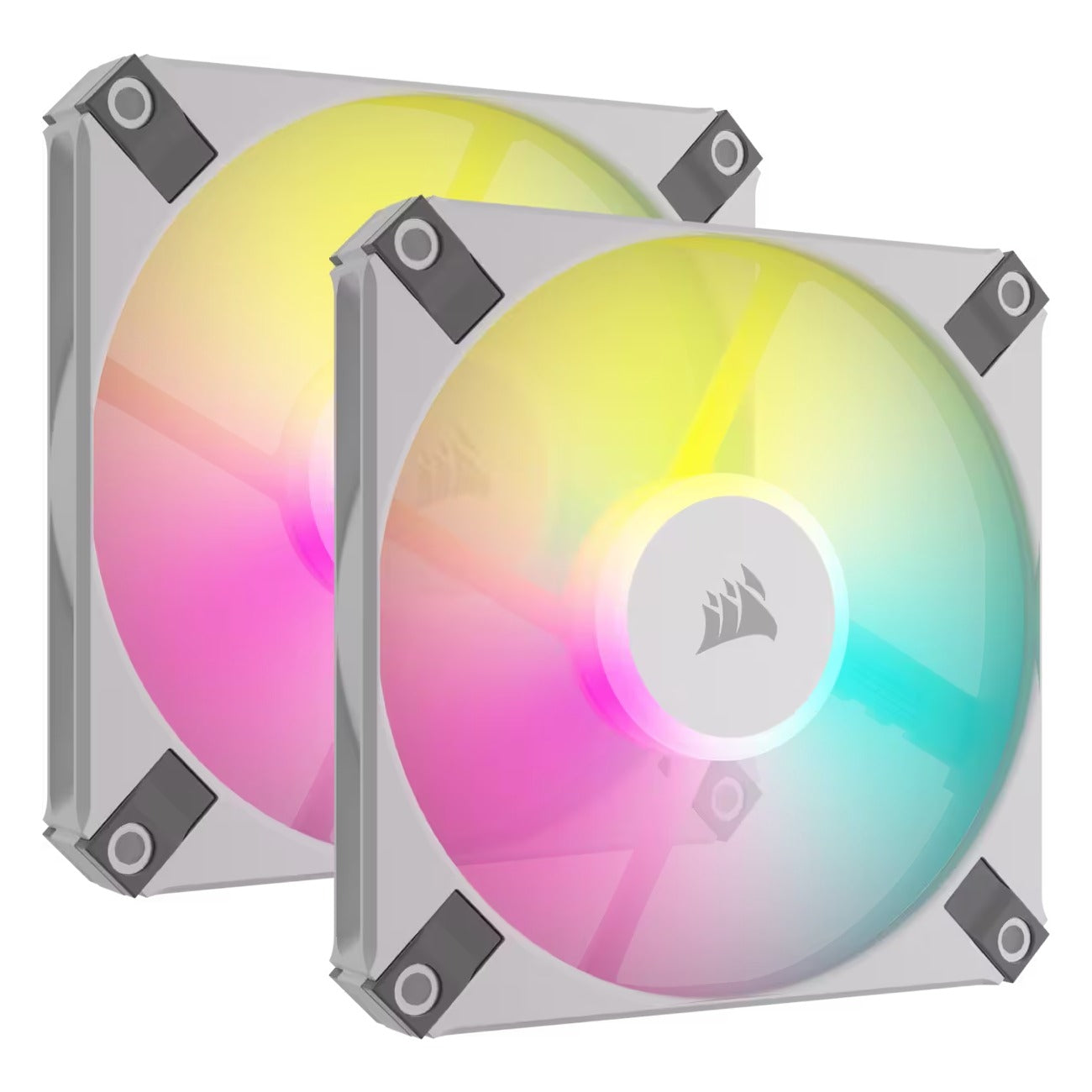 Corsair AF120 RGB SLIM 120mm PWM Fan White Dual Pack