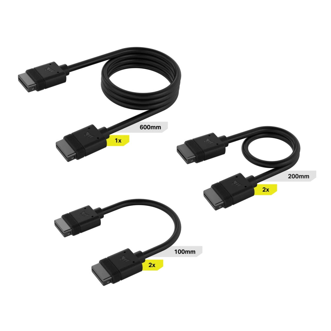 Corsair iCUE LINK Cable Kit 1x 600mm 2x 200mm 2x 100mm
