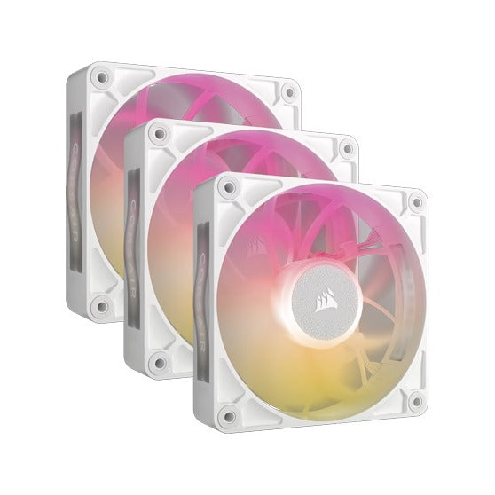 Corsair iCUE LINK RX120 MAX RGB PWM 120mm White Fan Triple Pack