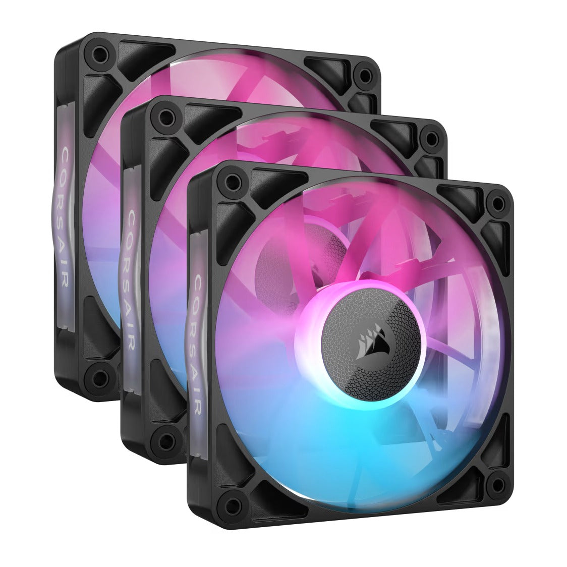 Corsair iCUE LINK RX120 RGB PWM 120mm Fan Black Triple pack