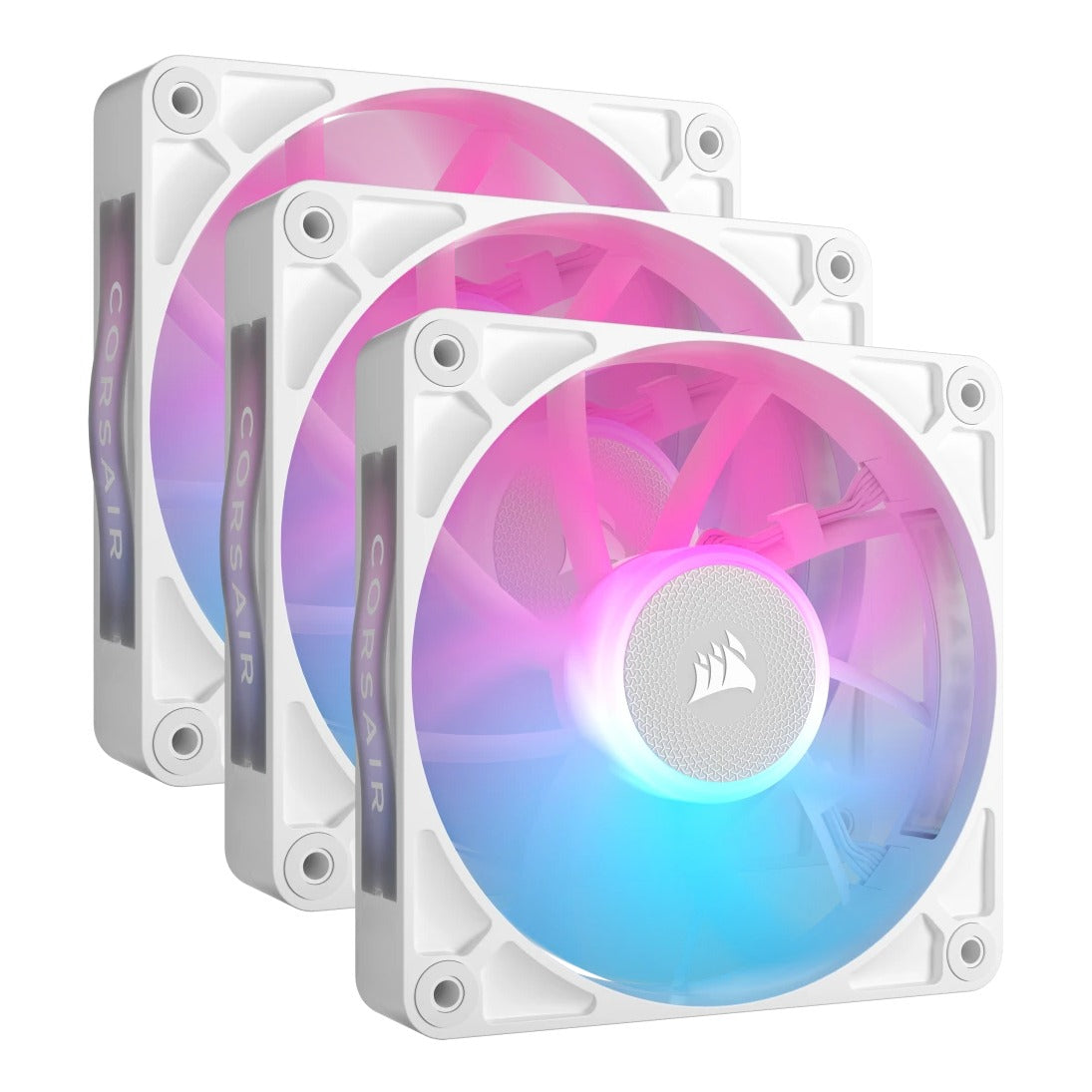 Corsair iCUE LINK RX120 RGB PWM 120mm Fan White Triple pack