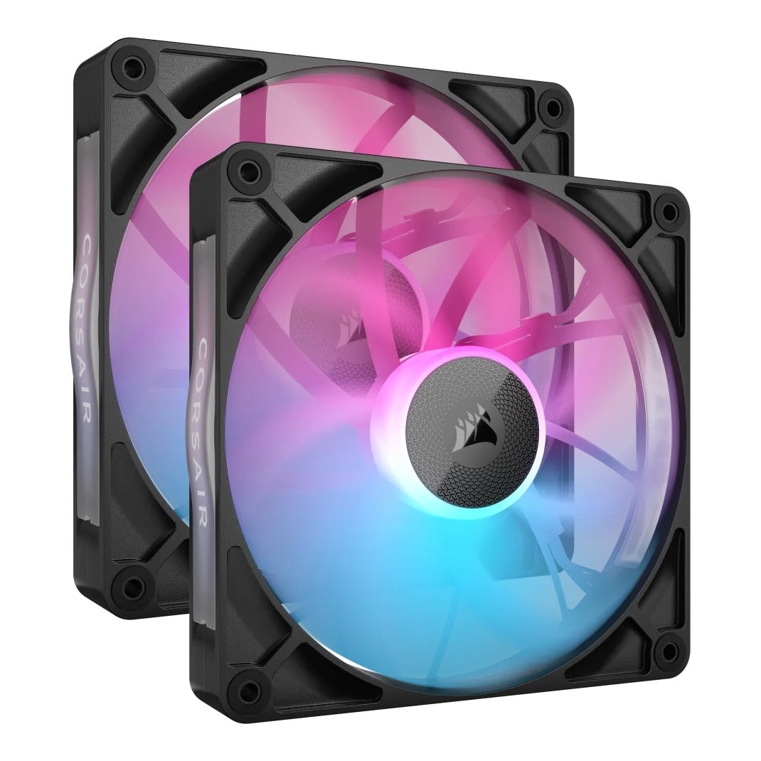 Corsair iCUE LINK RX140 RGB PWM 140mm Fan Black Dual Pack