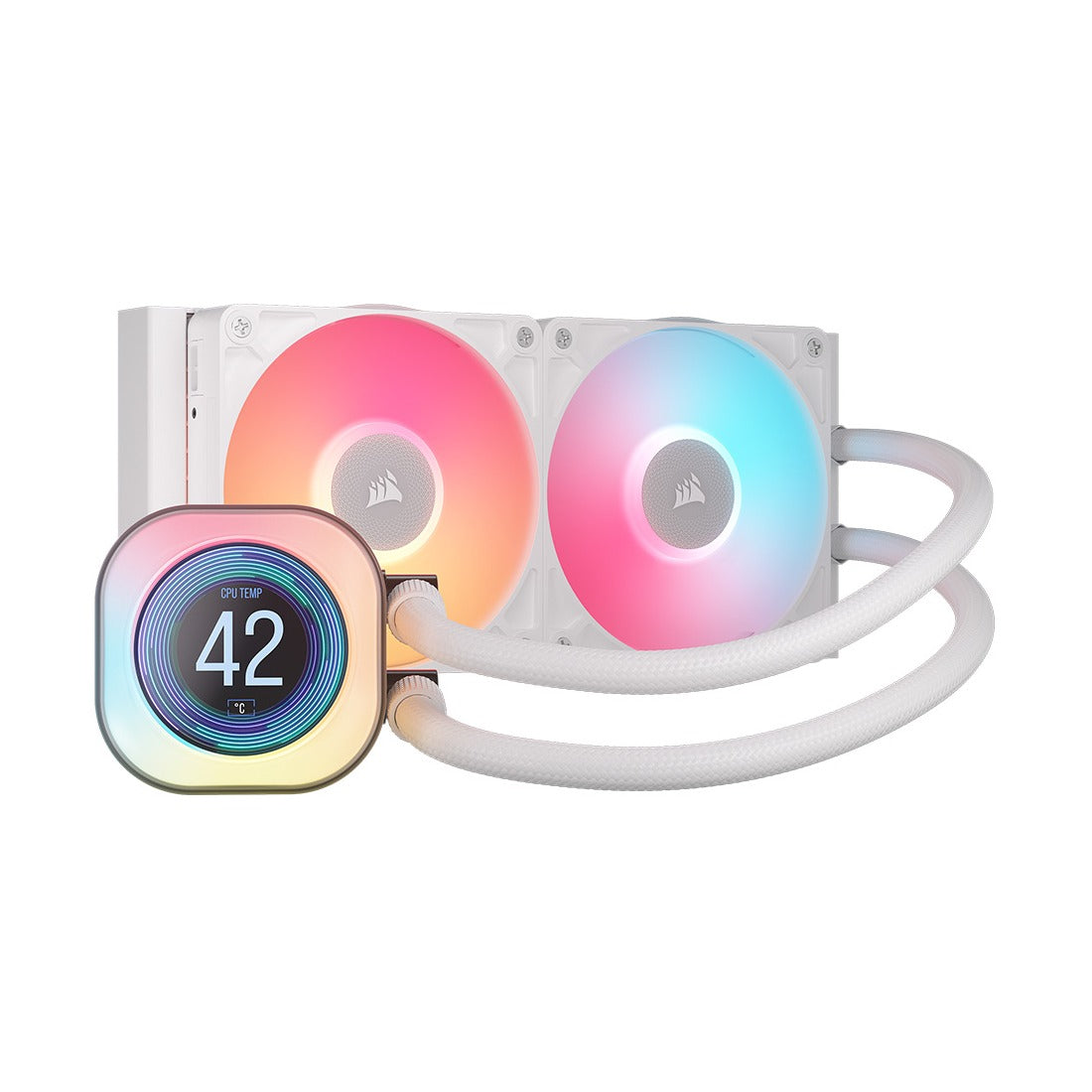 Corsair iCUE LINK TITAN 240 RX LCD AIO White 240mm Liquid CPU Cooler