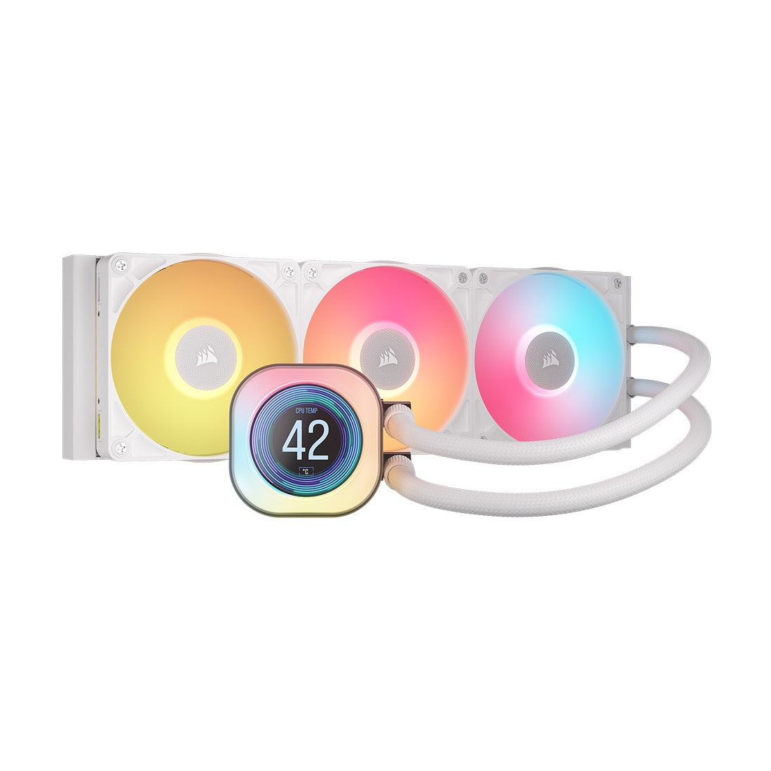 Corsair iCUE LINK TITAN 360 RX LCD AIO White 360mm Liquid CPU Cooler