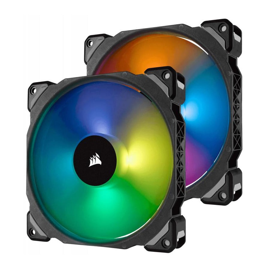 Corsair ML140 PRO RGB 140mm Premium Magnetic Levitation Fan Twin Pack