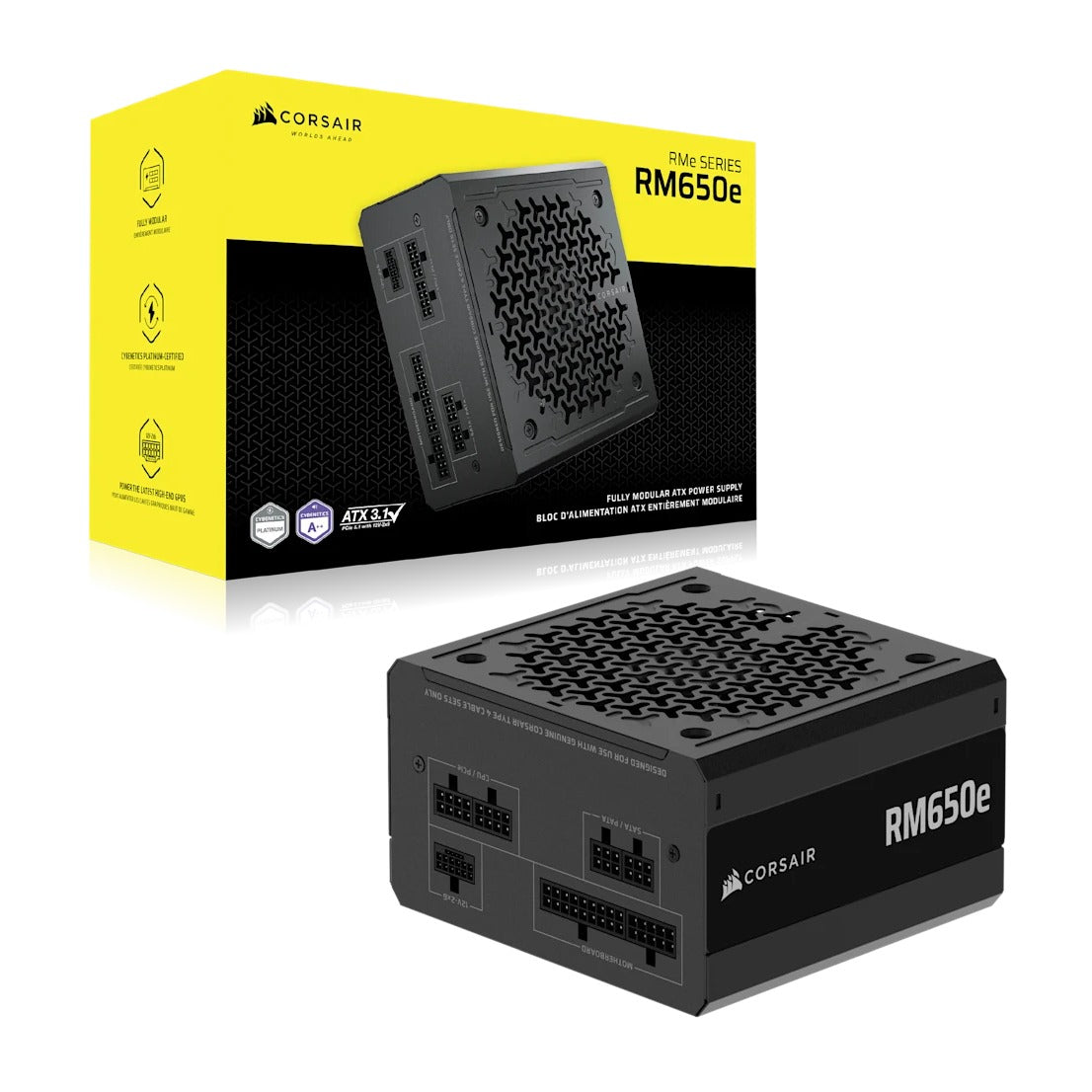 Corsair RMe Series RM650e (2025) 650W Power Supply ATX 3.1 PCIe 5.1