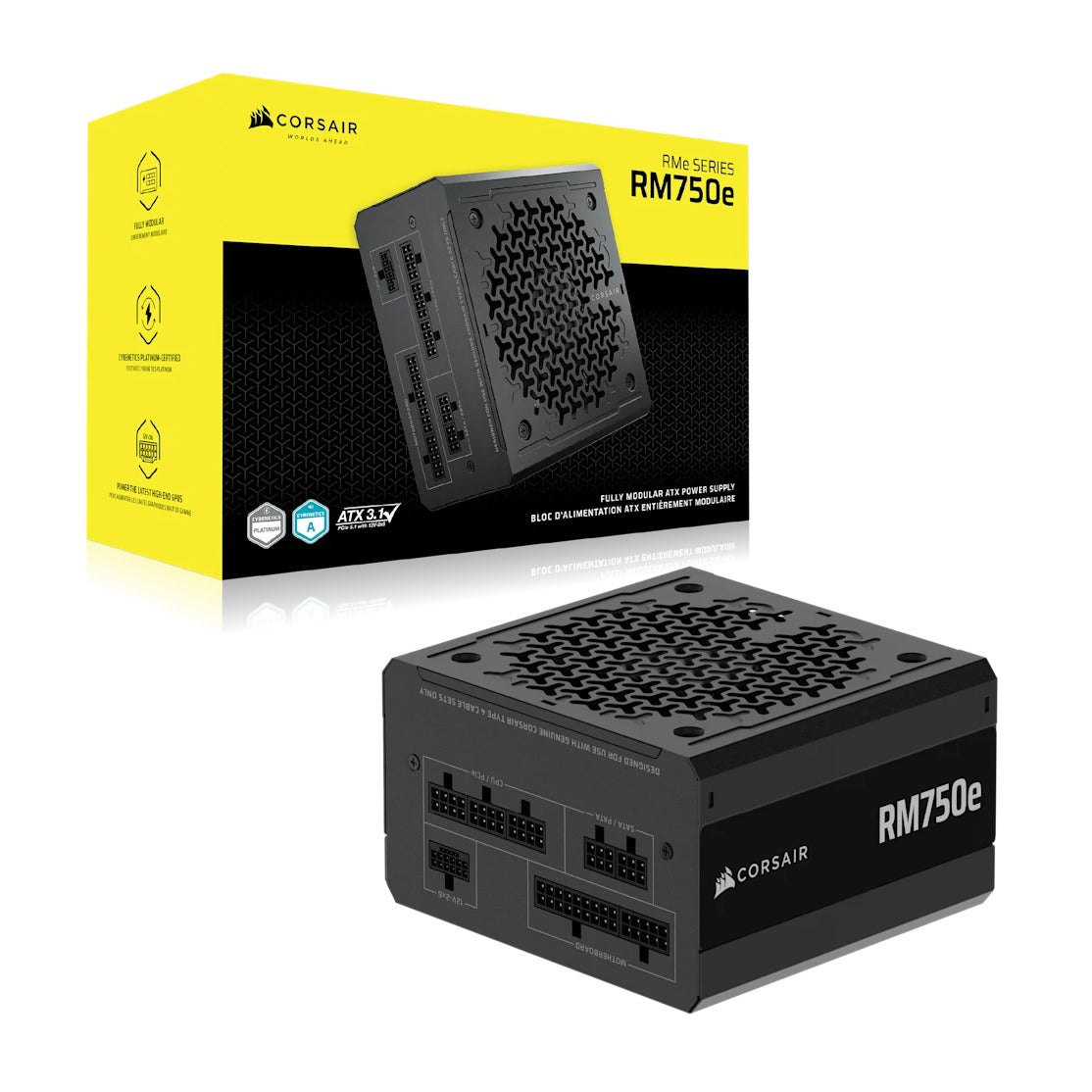 Corsair RMe Series RM750e (2025) 750W Power Supply ATX 3.1 PCIe 5.1