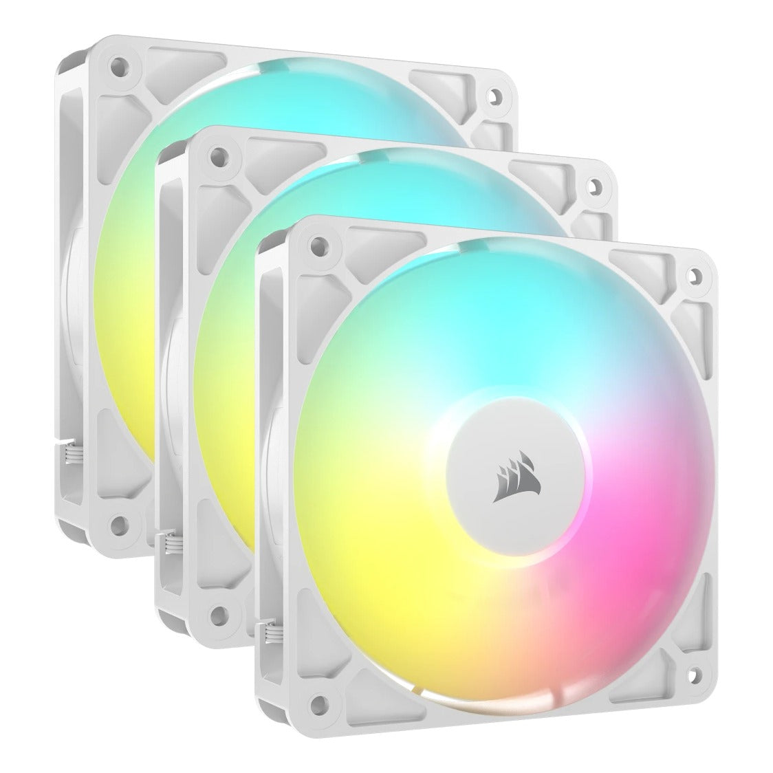 Corsair RS120 ARGB 120mm PWM Fan White Triple Pack