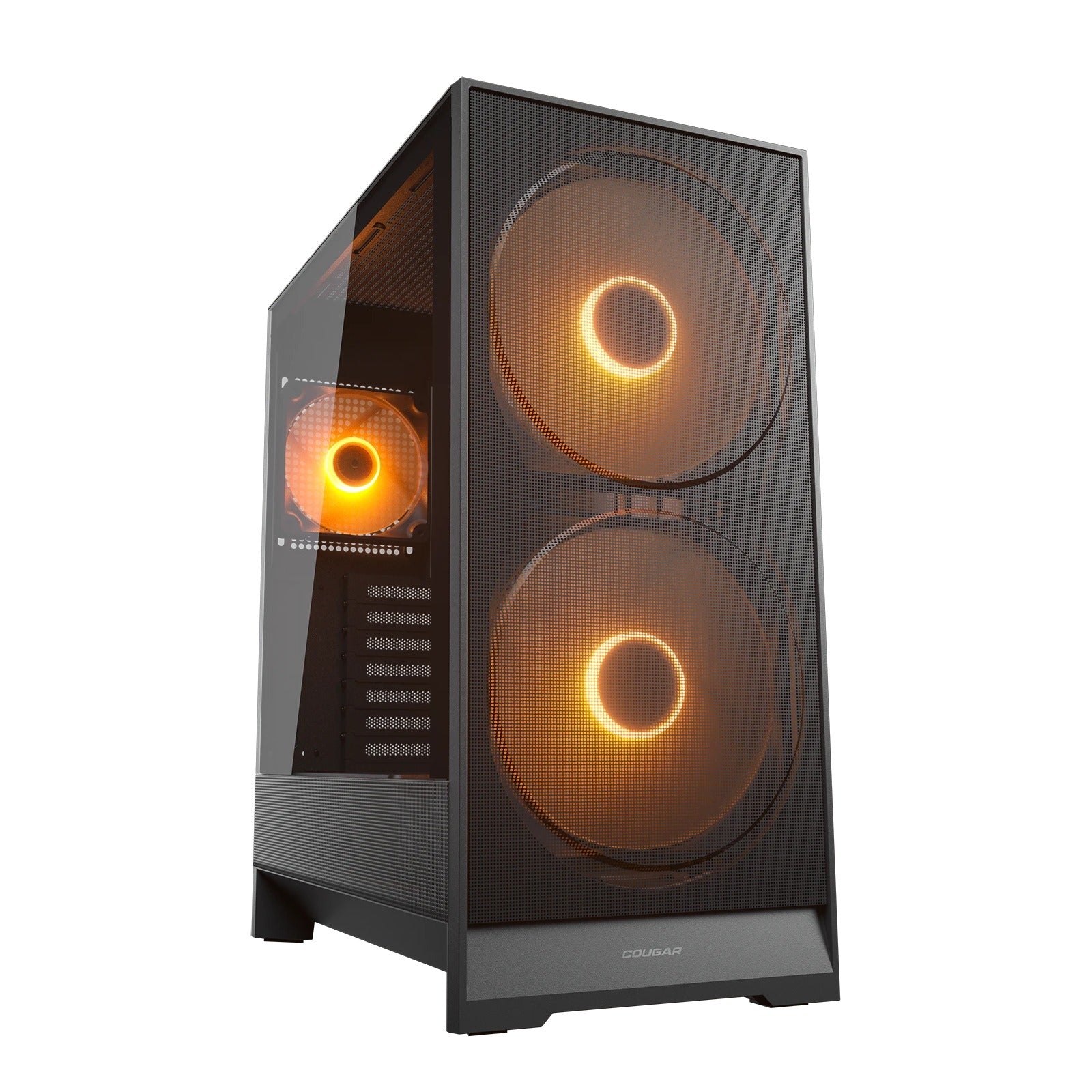 Cougar Airface 180 Mid Tower ATX Case Tempered Glass Side Panel NO PSU