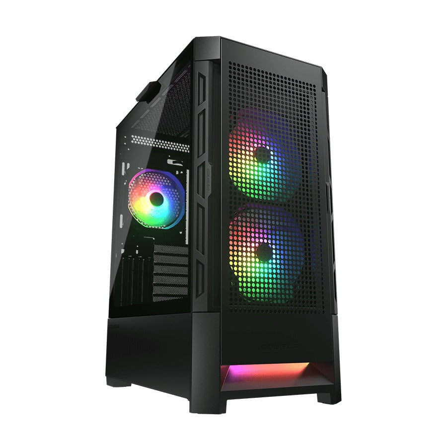 Cougar Airface RGB Black Mid Tower E-ATX Case NO PSU