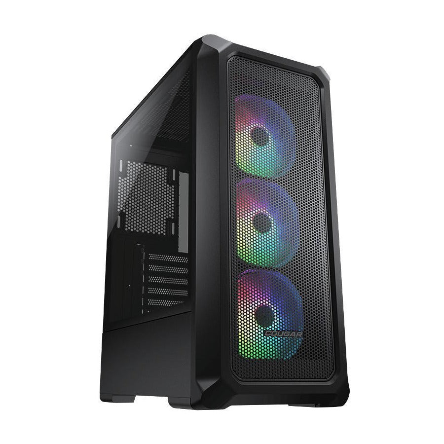 Cougar Archon 2 Mesh RGB Black ATX Case Tempered Glass Panel No PSU