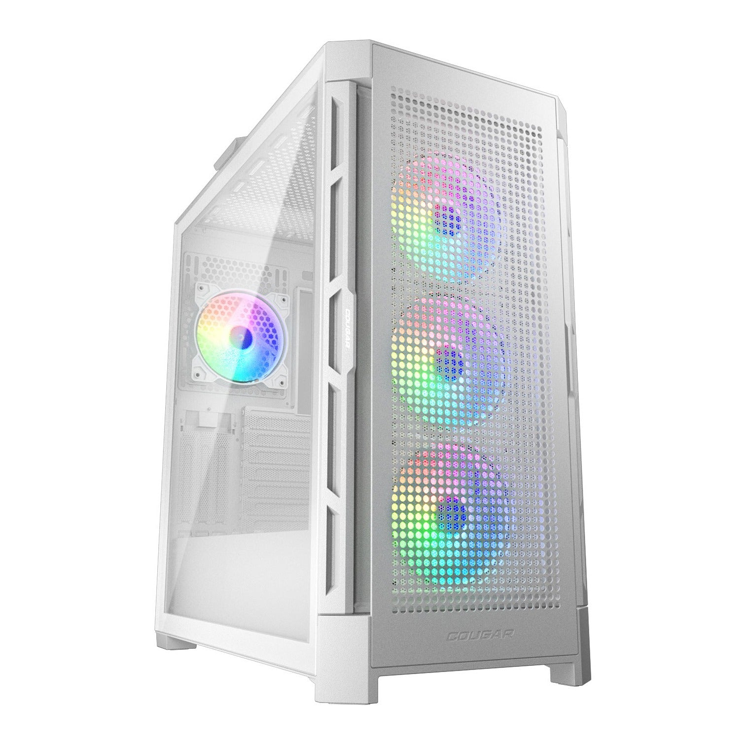Cougar DUOFACE PRO RGB White Mid Tower E-ATX Case T/G Panel NO PSU