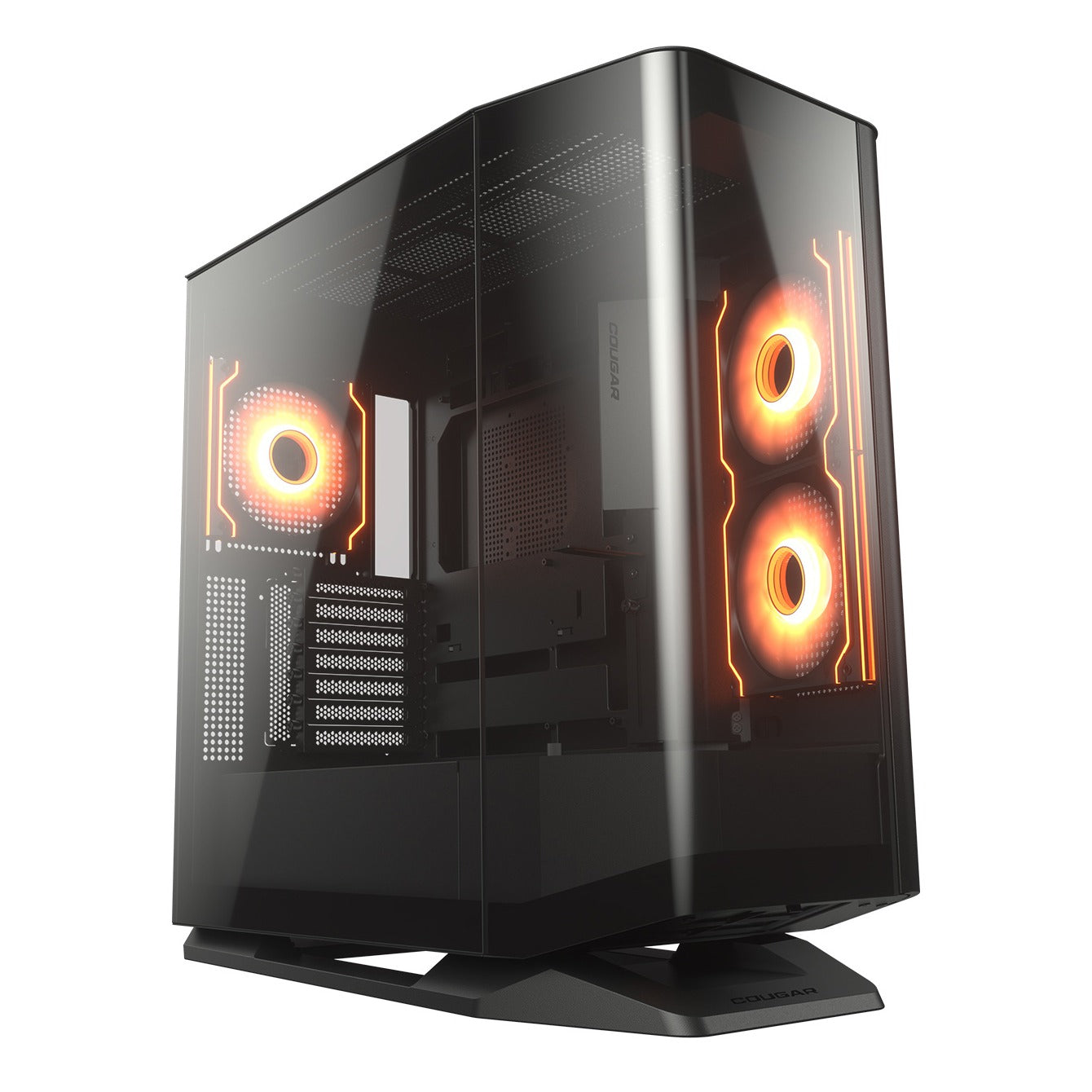 Cougar FV270 RGB Black Mid Tower E-ATX Case T/G Side Panels NO PSU