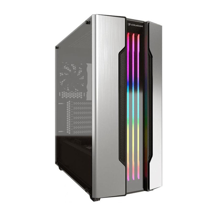 Cougar Gemini S RGB Silver Mid-Tower ATX Case T/G Window No PSU
