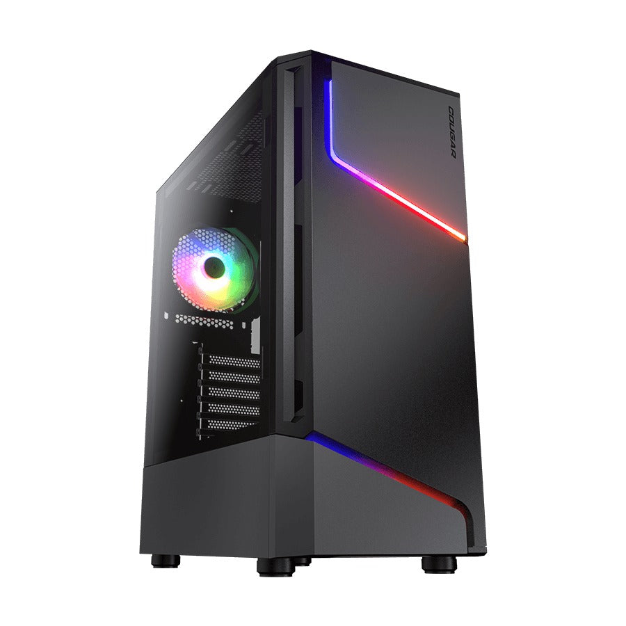 Cougar MX360 RGB Black Mid Tower ATX Case NO PSU