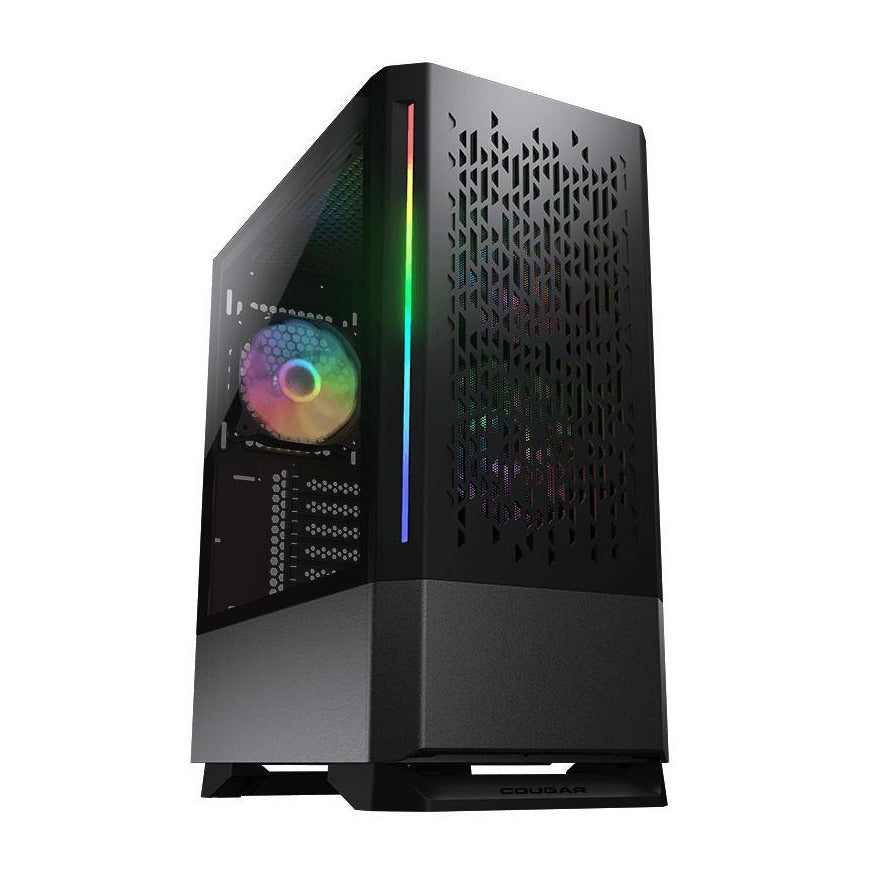 Cougar MX430 Air RGB Black ATX Case Tempered Glass Panel No PSU