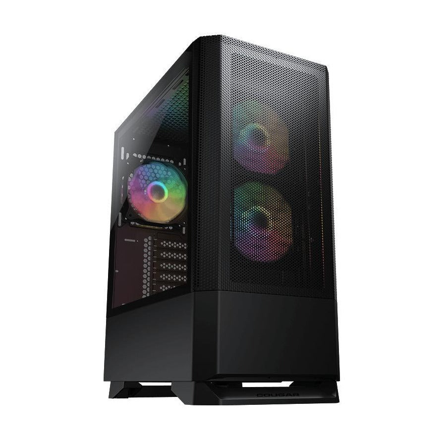 Cougar MX430 Mesh RGB Black ATX Case Tempered Glass Panel No PSU