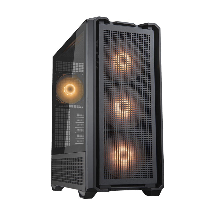 Cougar MX600 RGB Black ATX Case Tempered Glass Panel No PSU