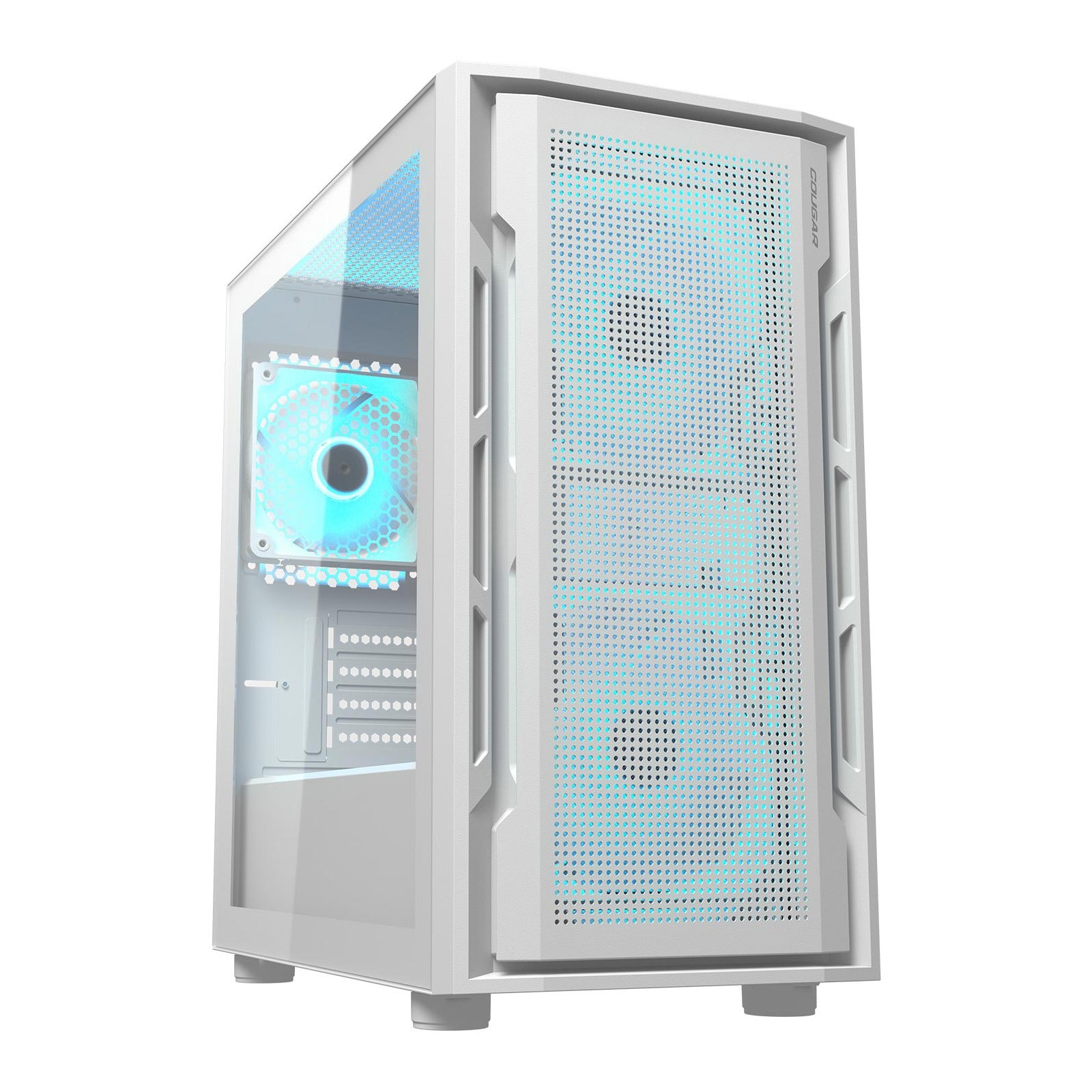 Cougar Uniface Mini RGB White Micro ATX Case T/G Panel NO PSU
