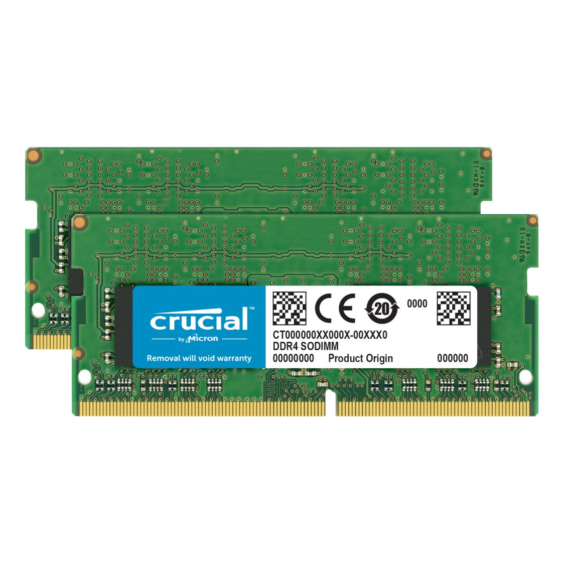 Crucial 64GB (2x32GB) PC4-25600 (3200MHz) DDR4 SODIMM